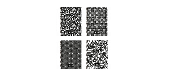 Caderno Universitário 10 Matérias Back To Black - Foroni