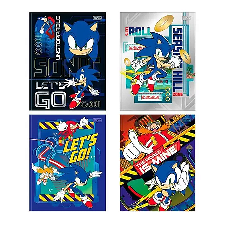 Caderno Brochura Sonic 80 Folhas - Tilibra