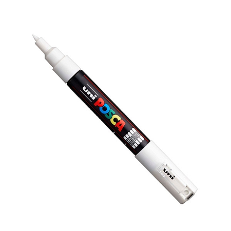 Caneta Posca Branco PC-1M - Mitsubishi