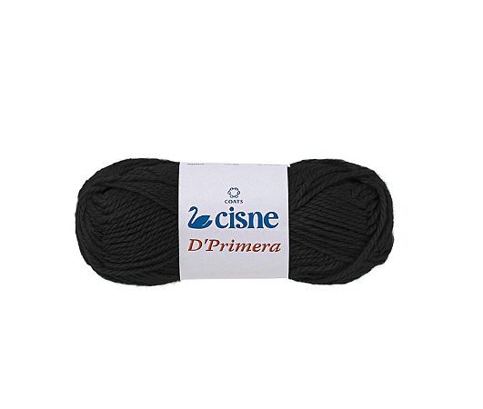 Lã Para Tricô 40g Preto - Coats Corrente