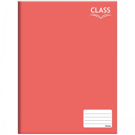 Caderno Brochura 48 Folhas Vermelho Class - Foroni