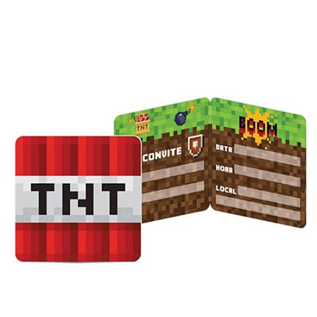 Convite Mini Pixels - Junco