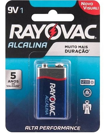 Bateria  Alcalina 9 V - Rayovac