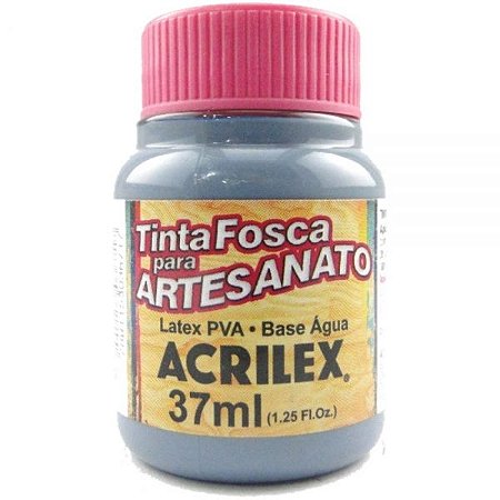 Tinta Fosca  Artesanato 37ml Cinza Lunar - Acrilex