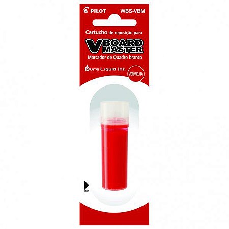 Refil Marcador Quadro Branco 5,5ml Vermelho - Pilot