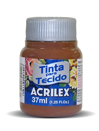 Tinta Tecido Marrom 37ml - Acrilex