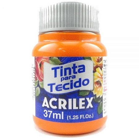 Tinta Tecido Laranja 37ml - Acrilex