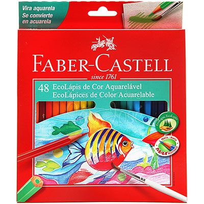 Lápis De Cor Aquarelável 48 Cores - Faber-Castell