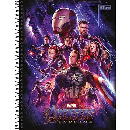 Caderno Universitário Avengers Endgame 10 Matérias - Tilibra