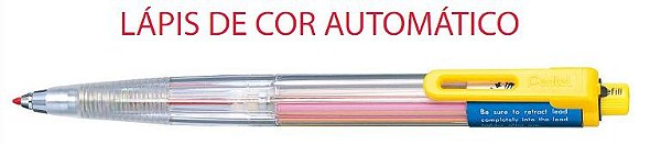 Lápis de Cor automático 8 cores - Pentel
