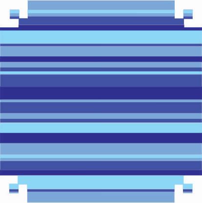 Colorset Listrado Azul 48x66 - VMP