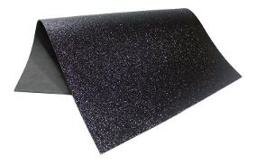 Eva Glitter Preto 40X60cm  - VMP