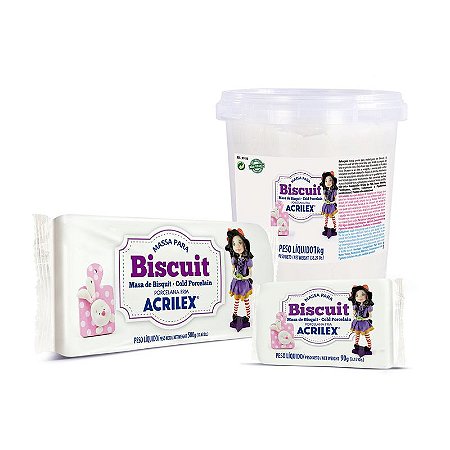 Massa Para Biscuit Branco 90g - Acrilex