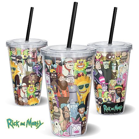 Copo 600ml Rick and Morty Personagens 2 - Beek