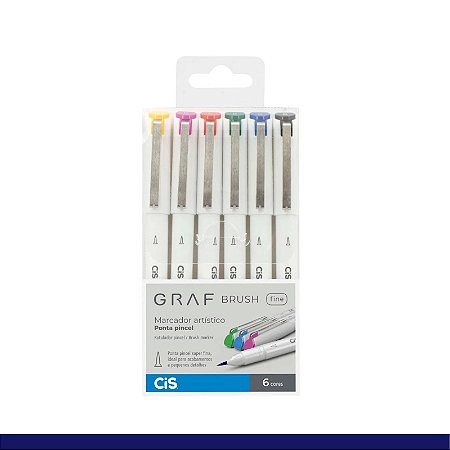 Kit Caneta Brush Fine Graf - Cis