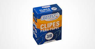 Clipes Para Papel 3/0 C/ 50 Unidades - Brw