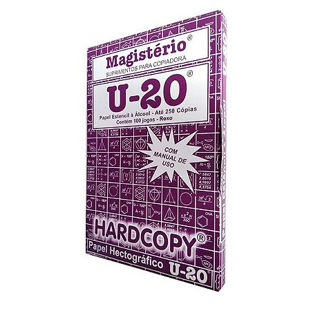 Papel Hectografico Matriz U-20 Roxo 22x33cm.  - Hardcopy