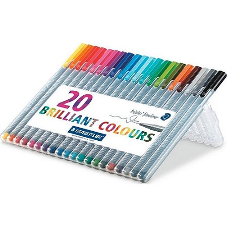 Caneta Broadliner Triplus 20 Cores - Staedtler