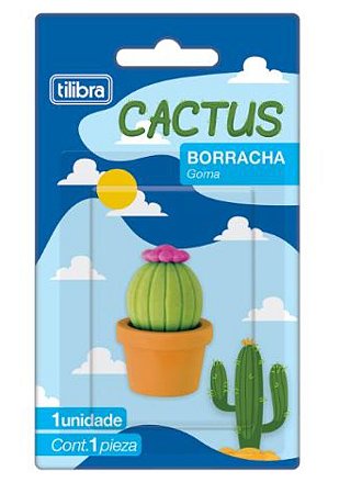 Borracha Cactus Sortidas - Tilibra