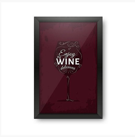 Quadro Porta Rolhas Delicious Wine - Beek