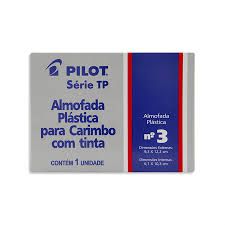 Almofada De Carimbo N°3 TP Preta - Pilot