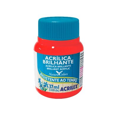 Acrílica Brilhante Vermelho Fogo 37ml - Acrilex