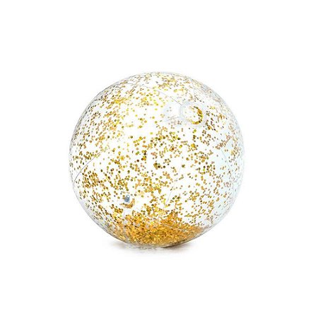 Balão Transparente C/ Glitter Ouro - Vmp