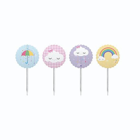 Toppers P/ Doce E Salgado Chuva De Amor