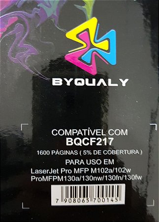 Cart De Toner Compativel C/ 217a 1,6k Byqualy Com Chip