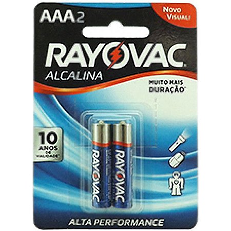 Pilha Rayovac Alc. Aaa2 Palito C/2