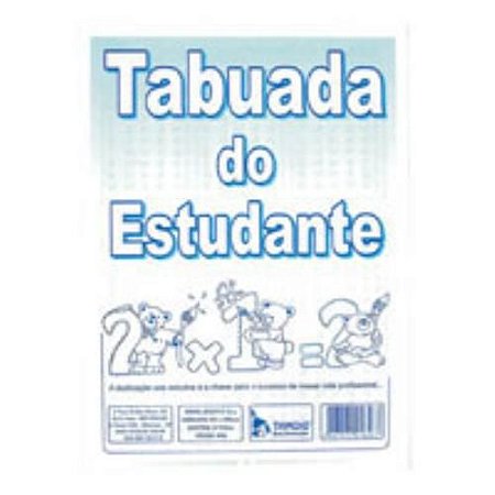 Tabuada Do Estudante 10 Fls - Tamoio