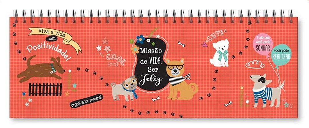 Planner Organizador semanal Cachorro amigo-Fina Ideia