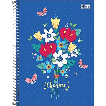 Caderno Universitário Charme 20 Matérias - Tilibra