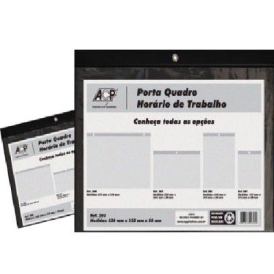 Pasta Para Quadro  De Horário Trabalho - ACP