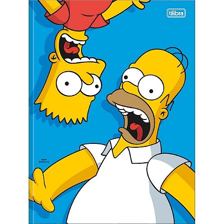 Caderno Universitário Brochura Simpsons 80 Folhas -Tilibra