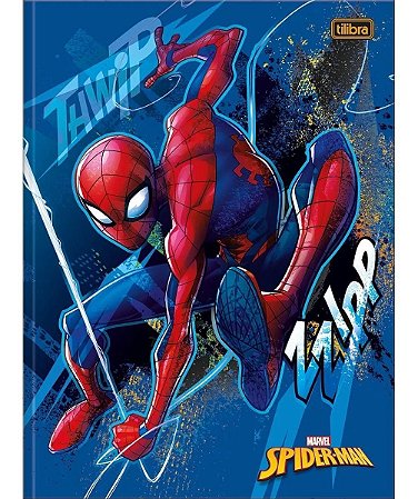 Caderno Universitário Brochura  80 folhas Spider Man - Tilibra
