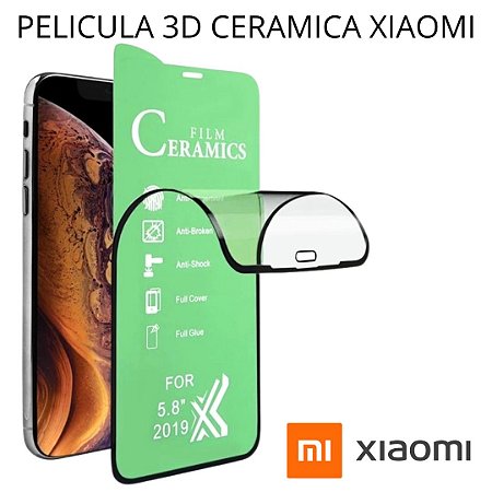 Pelicula 3D 9D Hidrogel Cerâmica para Xiaomi Note 9 Pro Max