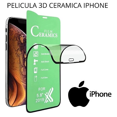 Pelicula 3D 9D Hidrogel Cerâmica para Iphone SE BRANCA