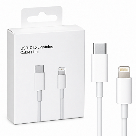 Cabo Carregador e Dados USB-C Tipo C x Lightning para Iphone 1 Metro