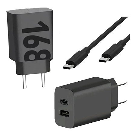 Carregador Usb c Turbo Power 168w 168 Duo Com Cabo Tipo c com Tipo c VPN
