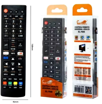 Controle Remoto Universal Todas Smart Tv Led Netflix Youtube