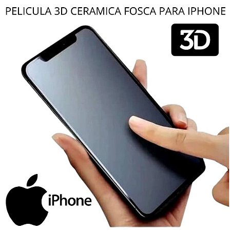 Pelicula 3D Iphone 7 Plus Branca Fosca Hidrogel Cerâmica Matte