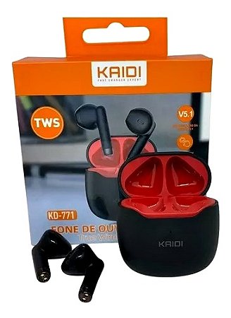 Fone De Ouvido Bluetooth Celular Kaidi Tws Kd771 Sem Fio