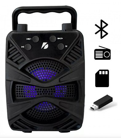 Caixa de Som 3 Polegadas Bluetooth com Suporte de Celular