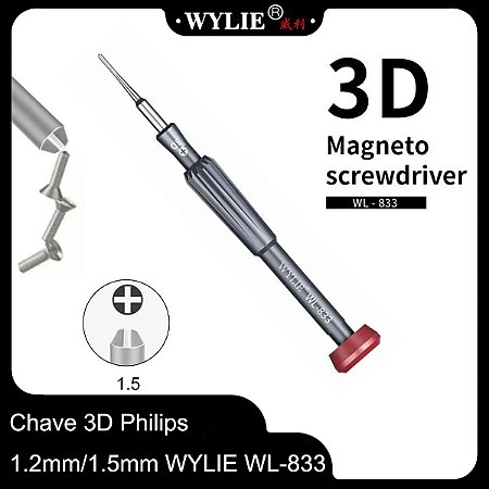Chave 3D Philips 1.2mm/1.5mm WYLIE WL 833 WY