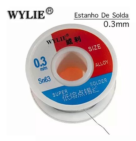 Rolo Estanho De Solda Wylie 0.3mm 43g WY