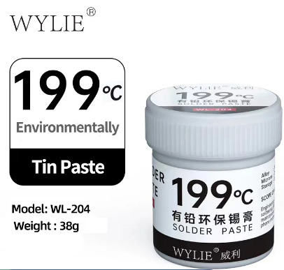 Solda Estanho Em Pasta 199ºc 40g WYLIE WL 204 WY