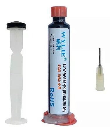 Tinta UV Máscara Preto 10cc WYLIE WL620 WY