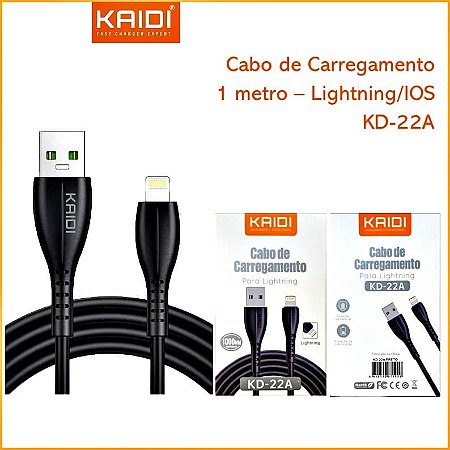 Cabo Kaidi KDPAN Iphone Carregamento Rapido