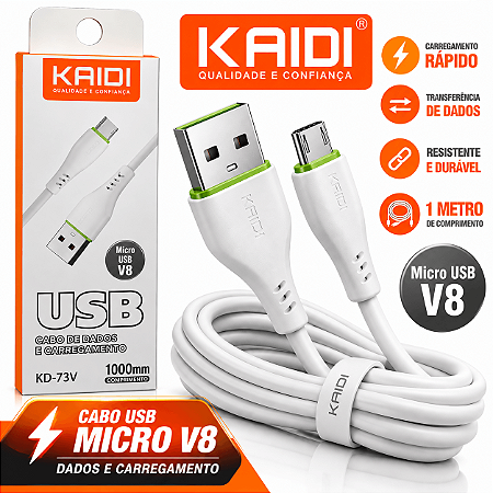 Cabo Kaidi KDPAN USB V8 Carregamento Rapido VPN